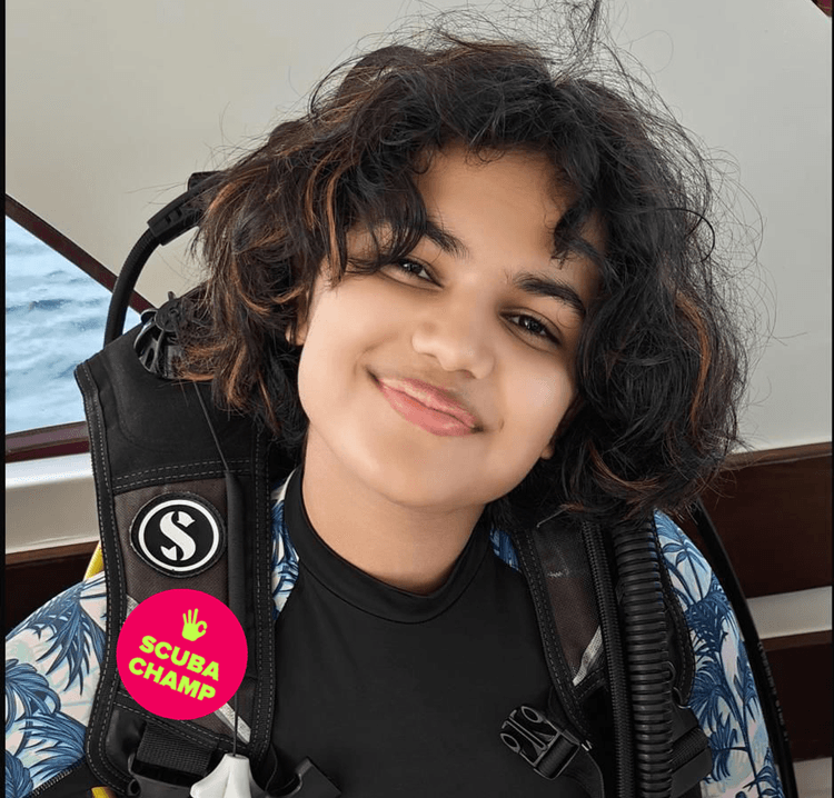 Anika Nambisan , 13yrs , 54 dives